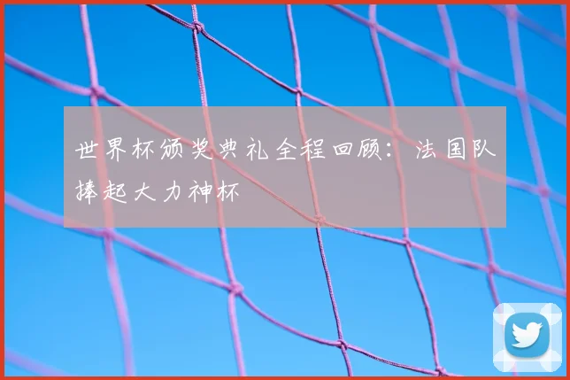 世界杯颁奖典礼全程回顾:法国队捧起大力神杯